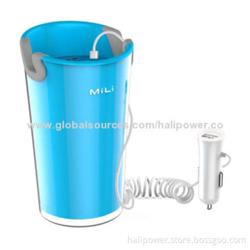 Portable Car Charger with 4 Output, Sized 84.8*145.8*84.8mm